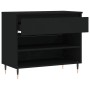 Mueble zapatero madera contrachapada negro 70x36x60 cm de , Zapateros y organizadores de calzado - Ref: Foro24-831429, Precio...