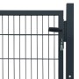 Puerta de valla metálica acero gris antracita 105x150 cm de vidaXL, Puertas de jardín - Ref: Foro24-142026, Precio: 166,69 €,...