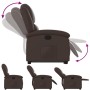 Sillón reclinable elevable cuero sintético marrón en Sillones | Comprar online en Foru.es