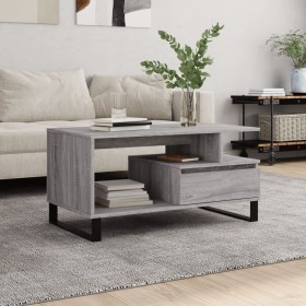 Mesa de centro madera contrachapada gris Sonoma 90x49x45 cm de , Mesas de centro - Ref: Foro24-831034, Precio: 65,28 €, Descu...