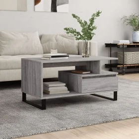 Mesa de centro madera contrachapada gris Sonoma 90x49x45 cm de , Mesas de centro - Ref: Foro24-831034, Precio: 64,48 €, Descu...