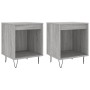 Mesita de noche 2 uds madera ingeniería gris Sonoma 40x35x50 cm de , Mesitas de noche - Ref: Foro24-830729, Precio: 53,89 €, ...
