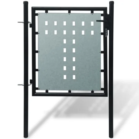 Schwarzes Gartenzauntor 100x150 cm von vidaXL, Gartentore - Ref: Foro24-141685, Preis: 134,31 €, Rabatt: %