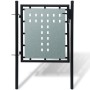Puerta de valla de jardín negra 100x150 cm de vidaXL, Puertas de jardín - Ref: Foro24-141685, Precio: 136,20 €, Descuento: %
