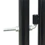 Puerta de valla de jardín negra 100x150 cm de vidaXL, Puertas de jardín - Ref: Foro24-141685, Precio: 134,31 €, Descuento: %