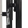Puerta de valla de jardín negra 100x150 cm de vidaXL, Puertas de jardín - Ref: Foro24-141685, Precio: 134,31 €, Descuento: %