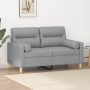 Sofá de 2 plazas con cojines tela gris claro 120 cm de , Sofás - Ref: Foro24-3200813, Precio: 233,95 €, Descuento: %