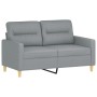 Sofá de 2 plazas con cojines tela gris claro 120 cm de , Sofás - Ref: Foro24-3200813, Precio: 233,95 €, Descuento: %