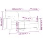 Sofá de 2 plazas con cojines tela gris claro 120 cm de , Sofás - Ref: Foro24-3200813, Precio: 233,95 €, Descuento: %