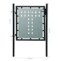 Schwarzes Gartenzauntor 100x150 cm von vidaXL, Gartentore - Ref: Foro24-141685, Preis: 134,31 €, Rabatt: %