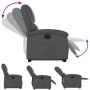 Sillón reclinable elevable cuero artificial gris en Sillones | Comprar online en Foru.es