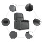 Sillón reclinable elevable cuero artificial gris en Sillones | Comprar online en Foru.es