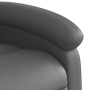 Sillón reclinable elevable cuero artificial gris en Sillones | Comprar online en Foru.es