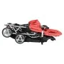 Carrito para 2 niños tandem de acero rojo y negro de vidaXL, Cochecitos de bebé - Ref: Foro24-10111, Precio: 207,41 €, Descue...