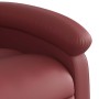 Sillón reclinable elevable cuero artificial rojo tinto en Sillones | Comprar online en Foru.es