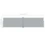 Toldo Lateral Retráctil 160x600 cm Gris de vidaXL, Sombrillas - Ref: Foro24-42180, Precio: 117,44 €, Descuento: %