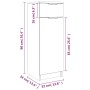 Armario de baño madera contrachapada roble ahumado 32x34x90 cm de , Taquillas y armarios de almacenamiento - Ref: Foro24-8170...