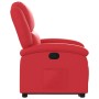 Sillón reclinable elevable cuero artificial rojo en Sillones | Comprar online en Foru.es