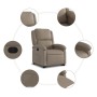 Sillón reclinable elevable cuero artificial color capuchino en Sillones | Comprar online en Foru.es