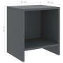 Mesitas de noche 2 uds madera de pino gris oscuro 35x30x40 cm de vidaXL, Mesitas de noche - Ref: Foro24-322244, Precio: 51,90...