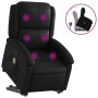 Sillón reclinable de masaje de pie cuero artificial negro en Sillones | Comprar online en Foru.es