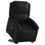 Sillón reclinable de masaje de pie cuero artificial negro en Sillones | Comprar online en Foru.es