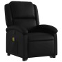 Sillón reclinable de masaje de pie cuero artificial negro en Sillones | Comprar online en Foru.es