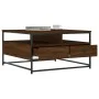 Mesa de centro madera de ingeniería roble marrón 80x80x45 cm de , Mesas de centro - Ref: Foro24-835293, Precio: 86,44 €, Desc...