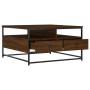Mesa de centro madera de ingeniería roble marrón 80x80x45 cm de , Mesas de centro - Ref: Foro24-835293, Precio: 90,47 €, Desc...
