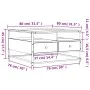 Mesa de centro madera de ingeniería roble marrón 80x80x45 cm de , Mesas de centro - Ref: Foro24-835293, Precio: 86,44 €, Desc...