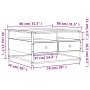 Mesa de centro madera de ingeniería roble marrón 80x80x45 cm de , Mesas de centro - Ref: Foro24-835293, Precio: 90,47 €, Desc...