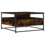 Mesa de centro madera de ingeniería roble ahumado 80x80x45 cm de , Mesas de centro - Ref: Foro24-835291, Precio: 84,13 €, Des...