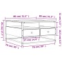Mesa de centro madera de ingeniería roble ahumado 80x80x45 cm de , Mesas de centro - Ref: Foro24-835291, Precio: 84,13 €, Des...