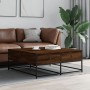Mesa de centro madera de ingeniería roble marrón 100x99x40 cm de , Mesas de centro - Ref: Foro24-835298, Precio: 78,71 €, Des...
