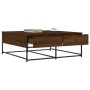 Mesa de centro madera de ingeniería roble marrón 100x99x40 cm de , Mesas de centro - Ref: Foro24-835298, Precio: 78,71 €, Des...