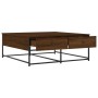 Mesa de centro madera de ingeniería roble marrón 100x99x40 cm de , Mesas de centro - Ref: Foro24-835298, Precio: 78,71 €, Des...