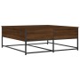 Mesa de centro madera de ingeniería roble marrón 100x99x40 cm de , Mesas de centro - Ref: Foro24-835298, Precio: 78,71 €, Des...