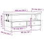 Mesa de centro madera de ingeniería roble Sonoma 100x51x45 cm de , Mesas de centro - Ref: Foro24-835300, Precio: 98,07 €, Des...