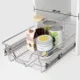 Bandejas de alambre extraíbles 2 uds plateado 400 mm de vidaXL, Contenedores para utensilios de cocina - Ref: Foro24-50479, P...