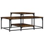 Mesa de centro madera de ingeniería roble ahumado 102x60x45 cm de , Mesas de centro - Ref: Foro24-835316, Precio: 45,65 €, De...