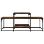 Mesa de centro madera de ingeniería roble ahumado 102x60x45 cm de , Mesas de centro - Ref: Foro24-835316, Precio: 45,65 €, De...
