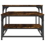 Mesa de centro madera de ingeniería roble ahumado 102x60x45 cm de , Mesas de centro - Ref: Foro24-835316, Precio: 45,65 €, De...