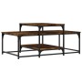 Mesa de centro madera de ingeniería roble ahumado 102x60x45 cm de , Mesas de centro - Ref: Foro24-835316, Precio: 45,65 €, De...