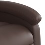 Sillón reclinable de masaje de pie de cuero sintético marrón en Sillones | Comprar online en Foru.es