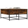 Mesa de centro madera de ingeniería roble ahumado 80x80x40 cm de , Mesas de centro - Ref: Foro24-835356, Precio: 45,97 €, Des...