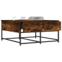 Mesa de centro madera de ingeniería roble ahumado 80x80x40 cm de , Mesas de centro - Ref: Foro24-835356, Precio: 45,97 €, Des...