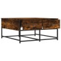 Mesa de centro madera de ingeniería roble ahumado 80x80x40 cm de , Mesas de centro - Ref: Foro24-835356, Precio: 45,97 €, Des...