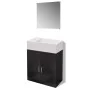 Conjunto de mueble y lavabo 3 piezas negro de vidaXL, Muebles de baño - Ref: Foro24-272227, Precio: 135,39 €, Descuento: %