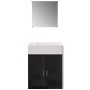 Conjunto de mueble y lavabo 3 piezas negro de vidaXL, Muebles de baño - Ref: Foro24-272227, Precio: 151,92 €, Descuento: %