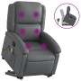 Sillón reclinable de masaje de pie cuero artificial gris en Sillones | Comprar online en Foru.es